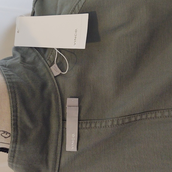 Vince Cotton Utility Jacket, Loden Green, Size Large 🆕 - Picture 7 of 12